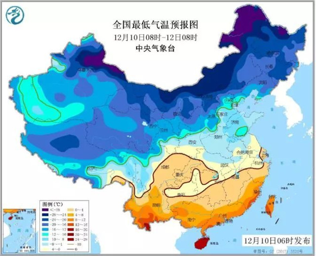 2018年12月份全國天氣情況